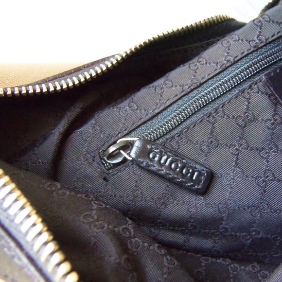 Gucci Sherry Line Shoulder Bag Canvas Leather - Picture 11 of 16